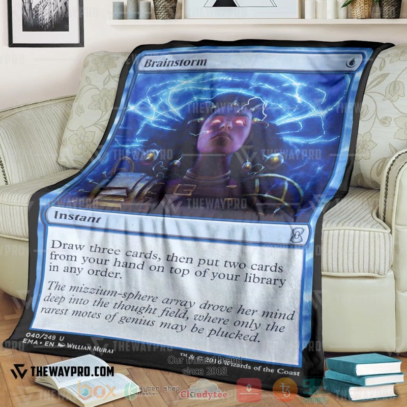 Game Magic The Gathering Brainstorm Soft Blanket Game Magic The Gathering Brainstorm Soft Blanket
