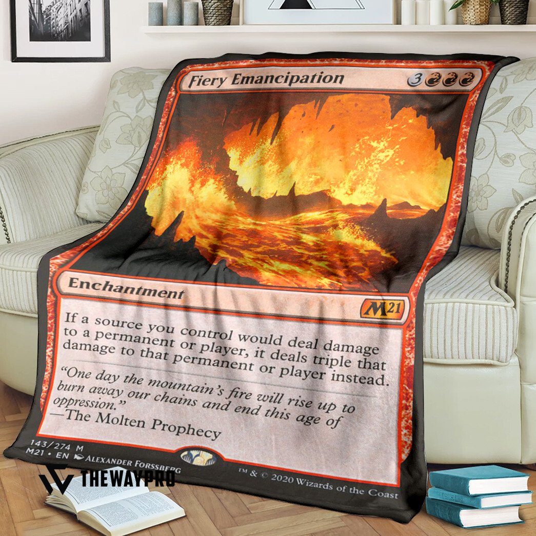 Game Magic The Gathering Fiery Emancipation Blanket Game Magic The Gathering Fiery Emancipation Blanket