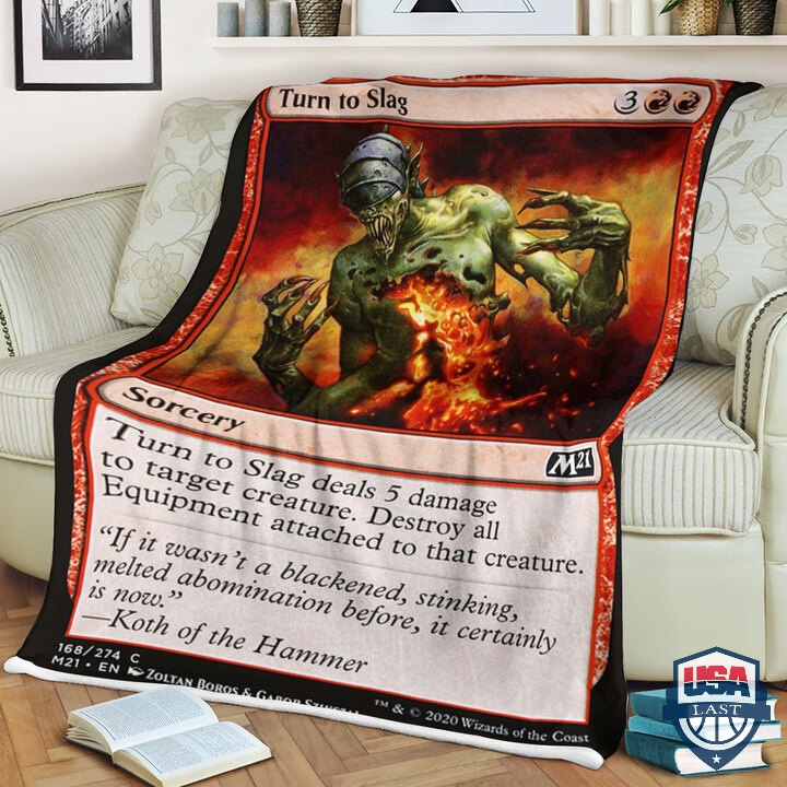 Game Magic The Gathering Turn To Slag Quilt Blanket Game Magic The Gathering Turn To Slag Quilt Blanket