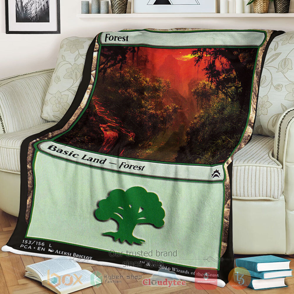 Game Mtg 153 Forest Sherpa Blanket Game Mtg 153 Forest Sherpa Blanket