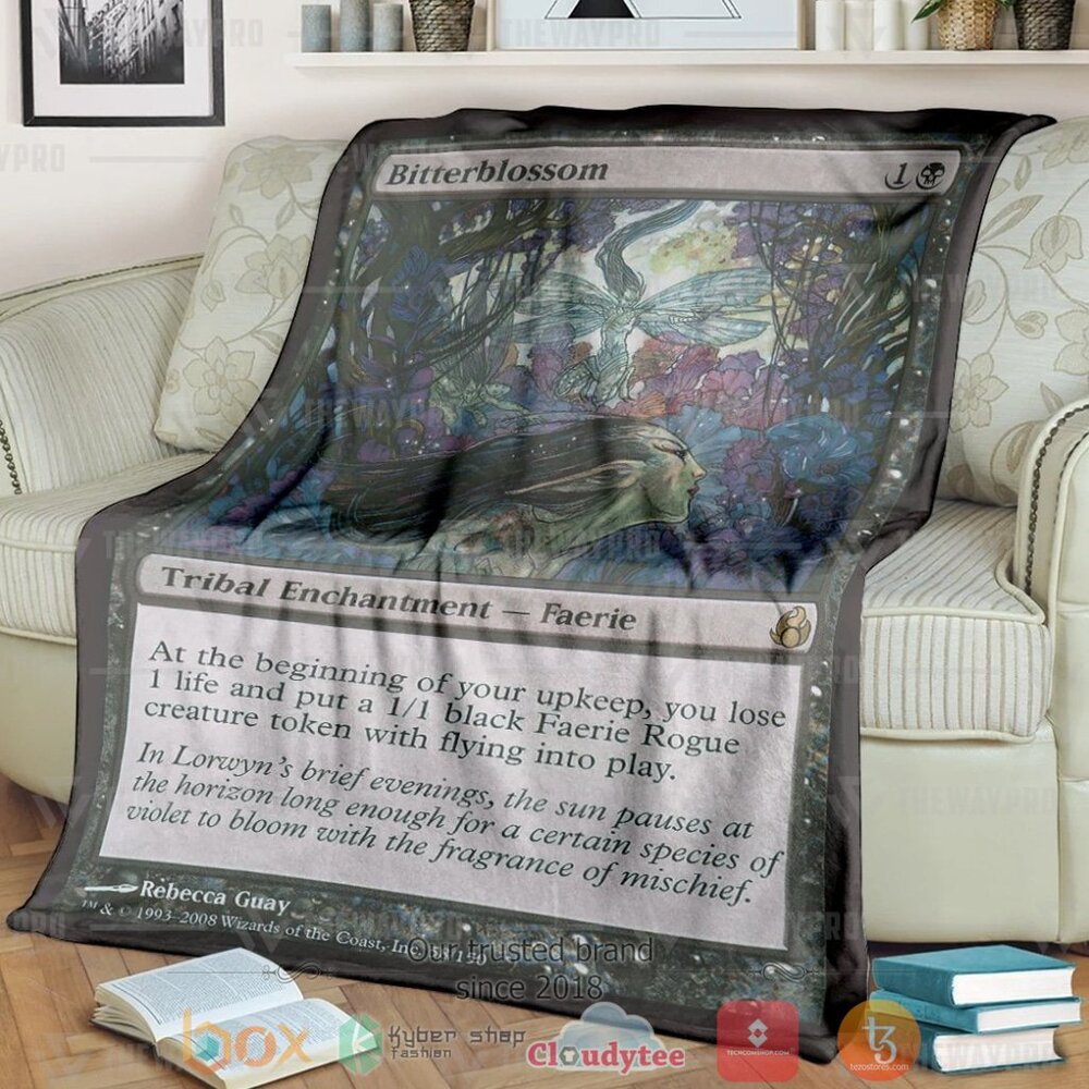 Game Mtg Bitterblossom Custom Soft Blanket Game Mtg Bitterblossom Custom Soft Blanket