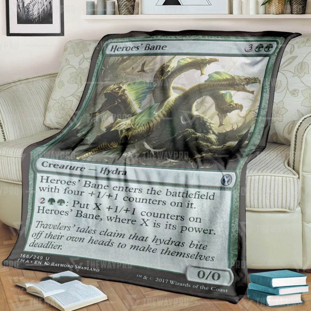 Game Mtg Heroes Bane Custom Soft Blanket Game Mtg Heroes Bane Custom Soft Blanket