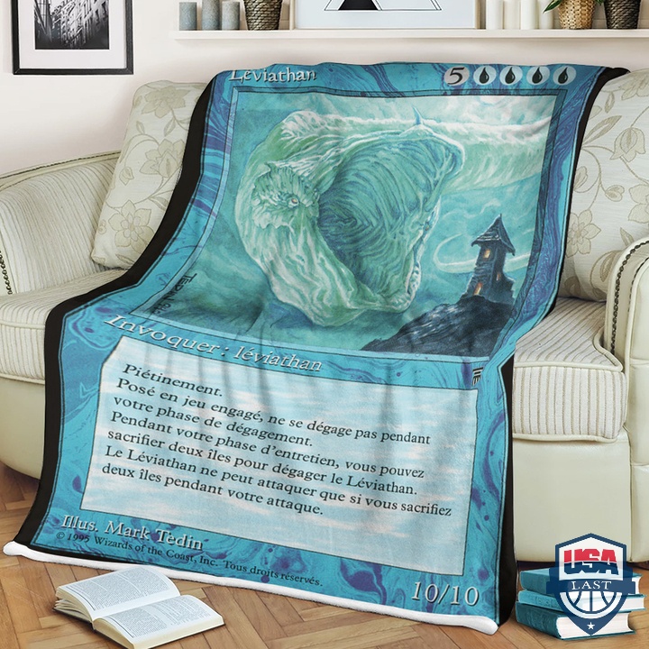 Game Mtg Leviathan Card Soft Blanket Game Mtg Leviathan Card Soft Blanket