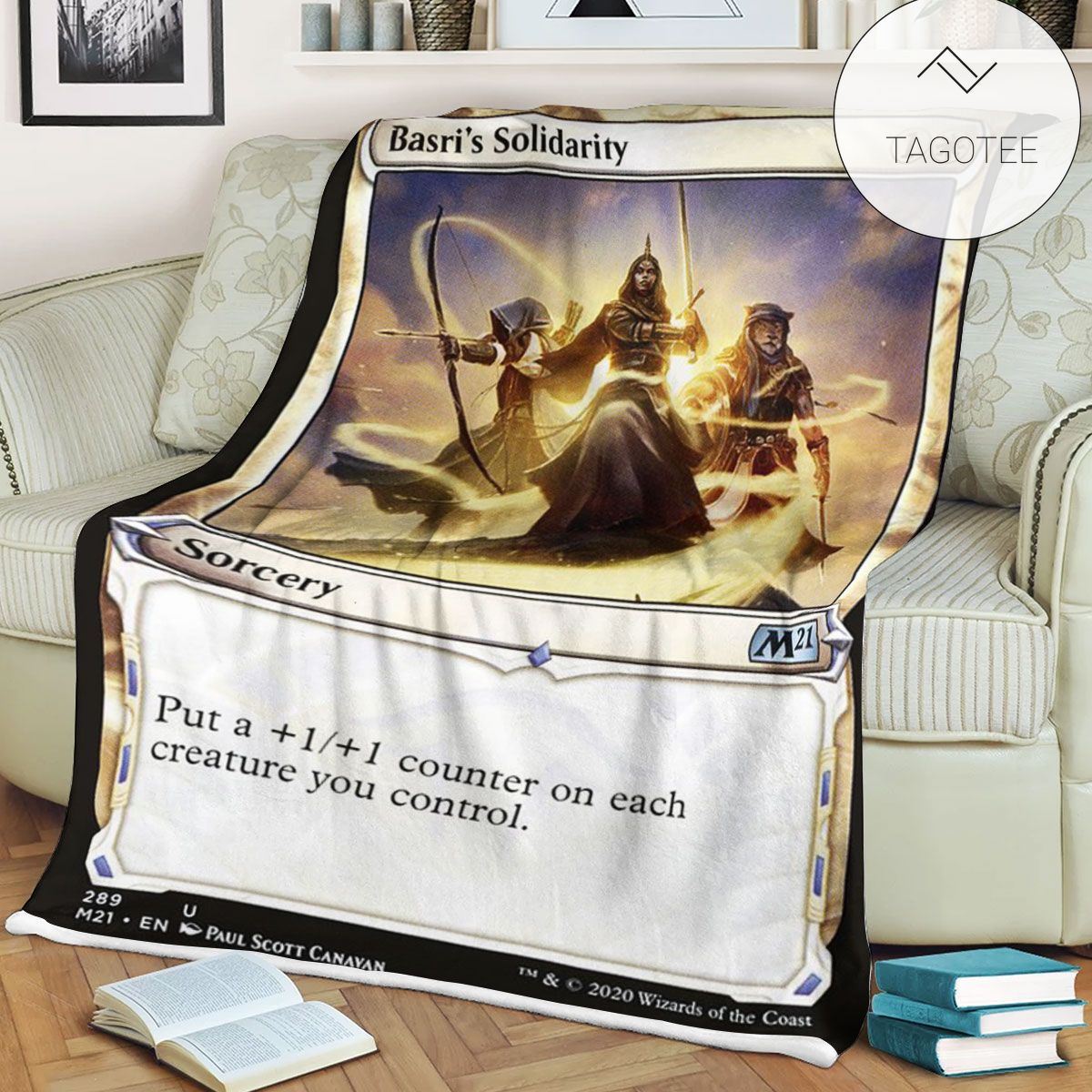 Game Mtg Magic The Gathering M21 289 Basri S Solidarity Fleece Blanket Game Mtg Magic The Gathering M21 289 Basri S Solidarity Fleece Blanket