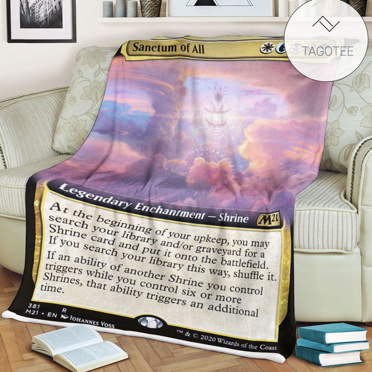 Game Mtg Magic The Gathering M21 381 Sanctum Of All Fleece Blanket Game Mtg Magic The Gathering M21 381 Sanctum Of All Fleece Blanket