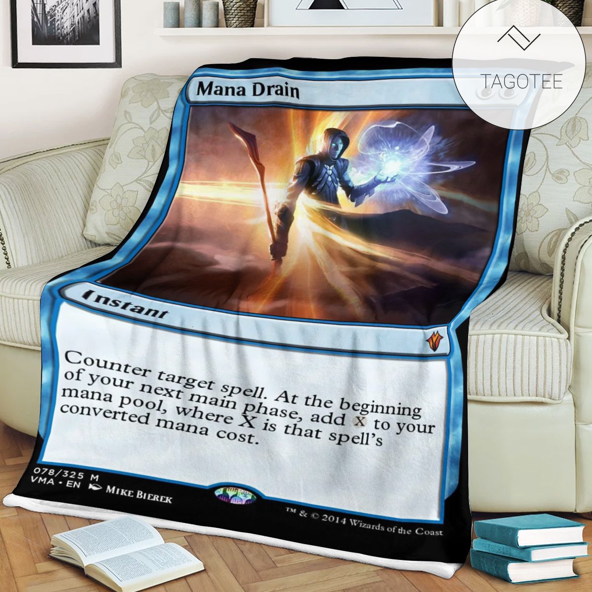 Game Mtg Magic The Gathering Mana Drain Soft Blanket Game Mtg Magic The Gathering Mana Drain Soft Blanket