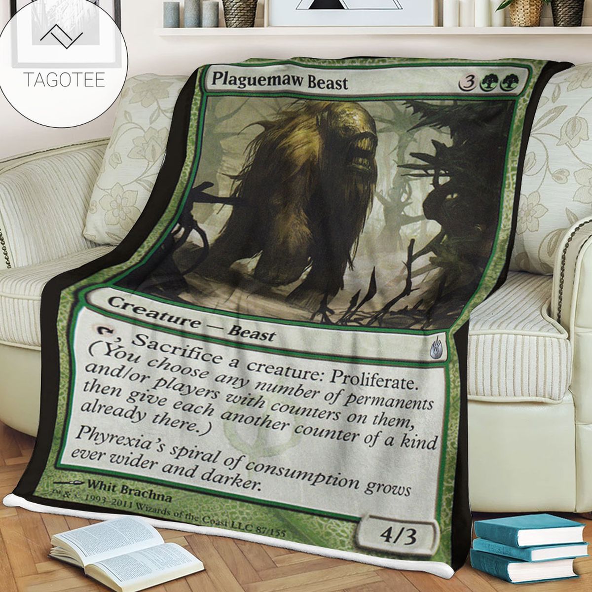 Game Mtg Magic The Gathering Mbs 87 Plaguemaw Beast Fleece Blanket Tagotee Game Mtg Magic The Gathering Mbs 87 Plaguemaw Beast Fleece Blanket Tagotee