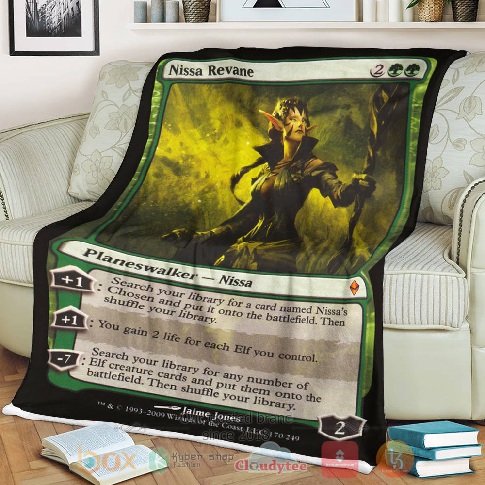 Game Mtg Nissa Revane Sherpa Blanket Game Mtg Nissa Revane Sherpa Blanket