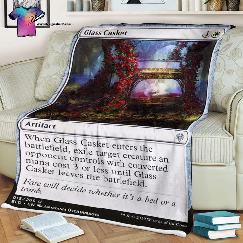 Glass Casket Game Magic The Gathering Blanket