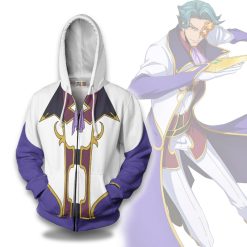 Jeremiah Gottwald Hoodie Code Geass Anime Casual Cosplay Costume