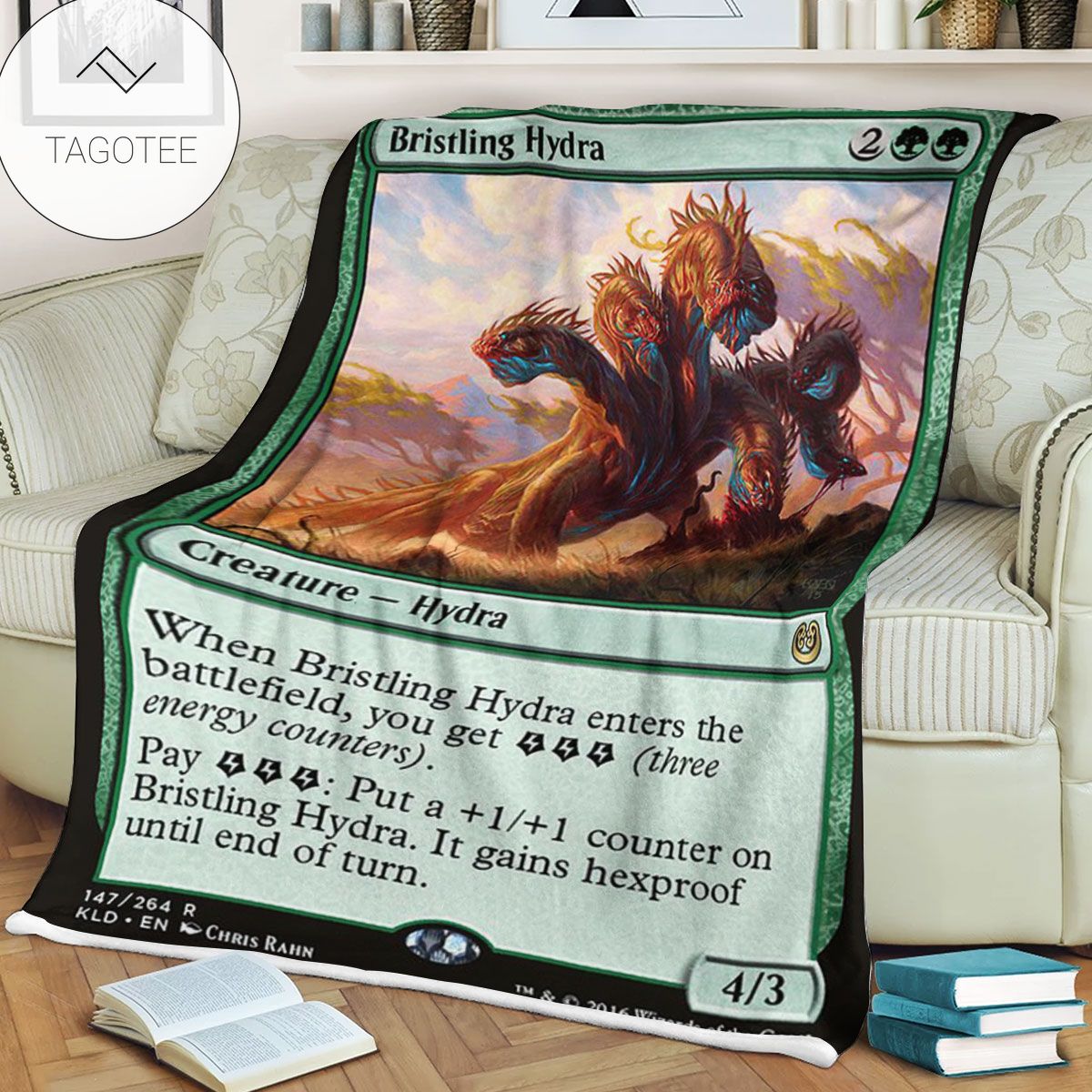Kld 147 Bristling Hydra Game Mtg Magic The Gathering Fleece Blanket Kld 147 Bristling Hydra Game Mtg Magic The Gathering Fleece Blanket