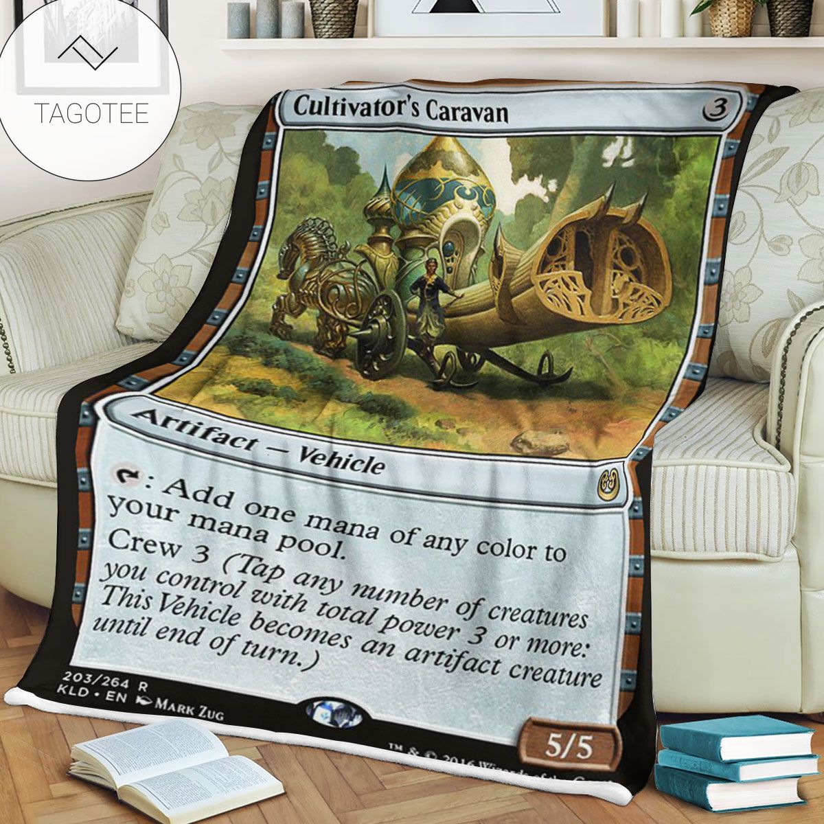 Kld 203 Cultivator S Caravan Game Mtg Magic The Gathering Fleece Blanket Kld 203 Cultivator S Caravan Game Mtg Magic The Gathering Fleece Blanket