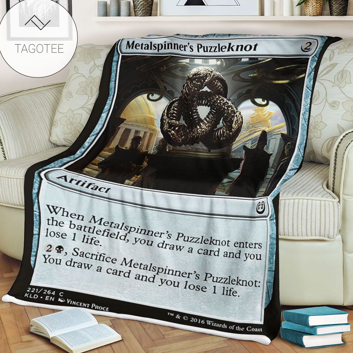 Kld 221 Metalspinner S Puzzleknot Game Mtg Magic The Gathering Fleece Blanket Kld 221 Metalspinner S Puzzleknot Game Mtg Magic The Gathering Fleece Blanket