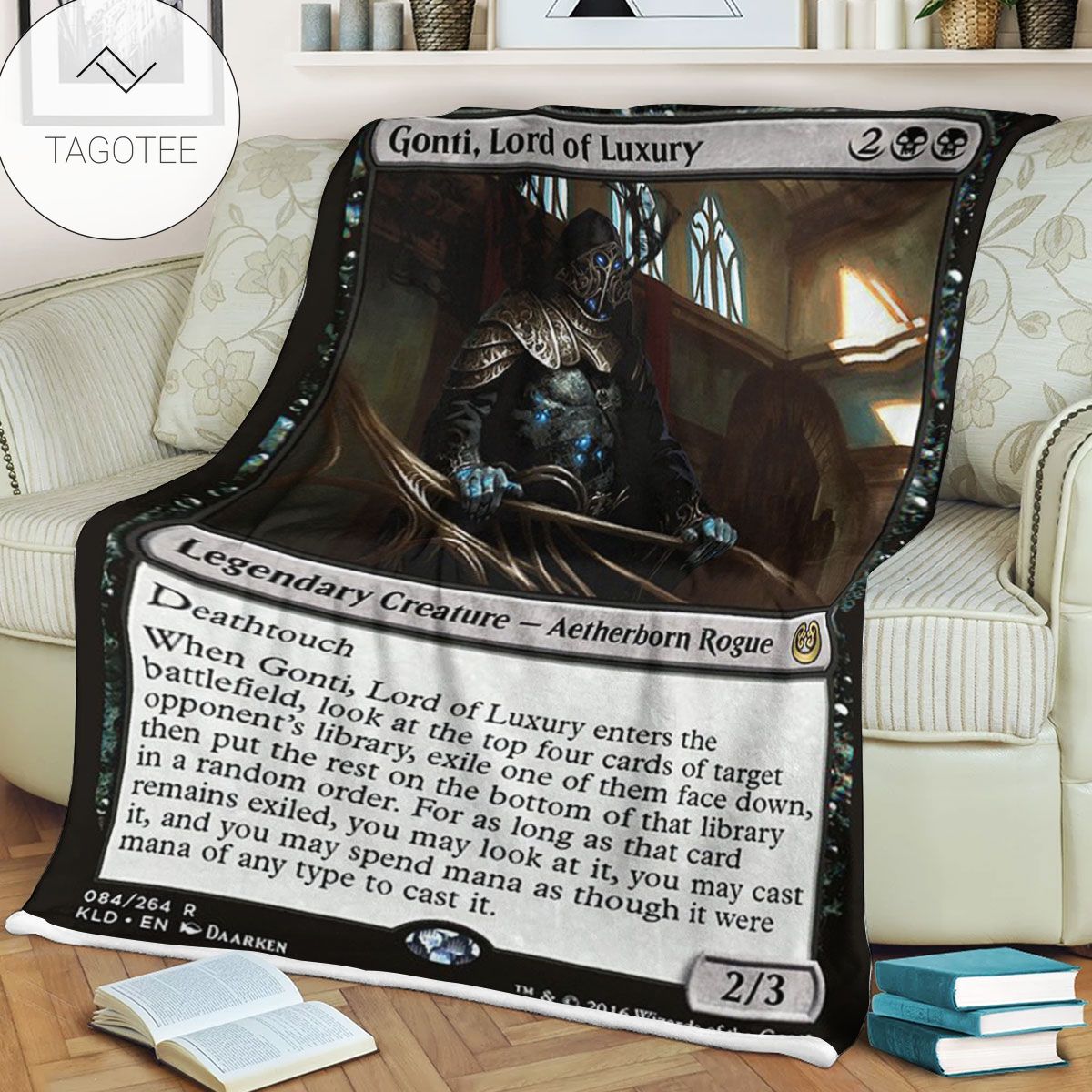 Kld 84 Gonti Lord Of Luxury Game Mtg Magic The Gathering Fleece Blanket Kld 84 Gonti Lord Of Luxury Game Mtg Magic The Gathering Fleece Blanket