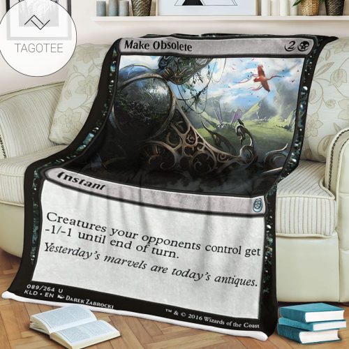 Kld 89 Make Obsolete Game Mtg Magic The Gathering Fleece Blanket