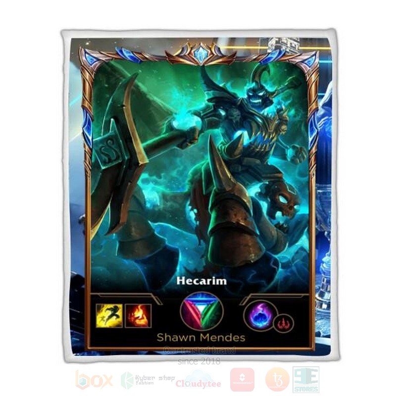 League Of Legends Hecarim Custom Name Sherpa Blanket League Of Legends Hecarim Custom Name Sherpa Blanket