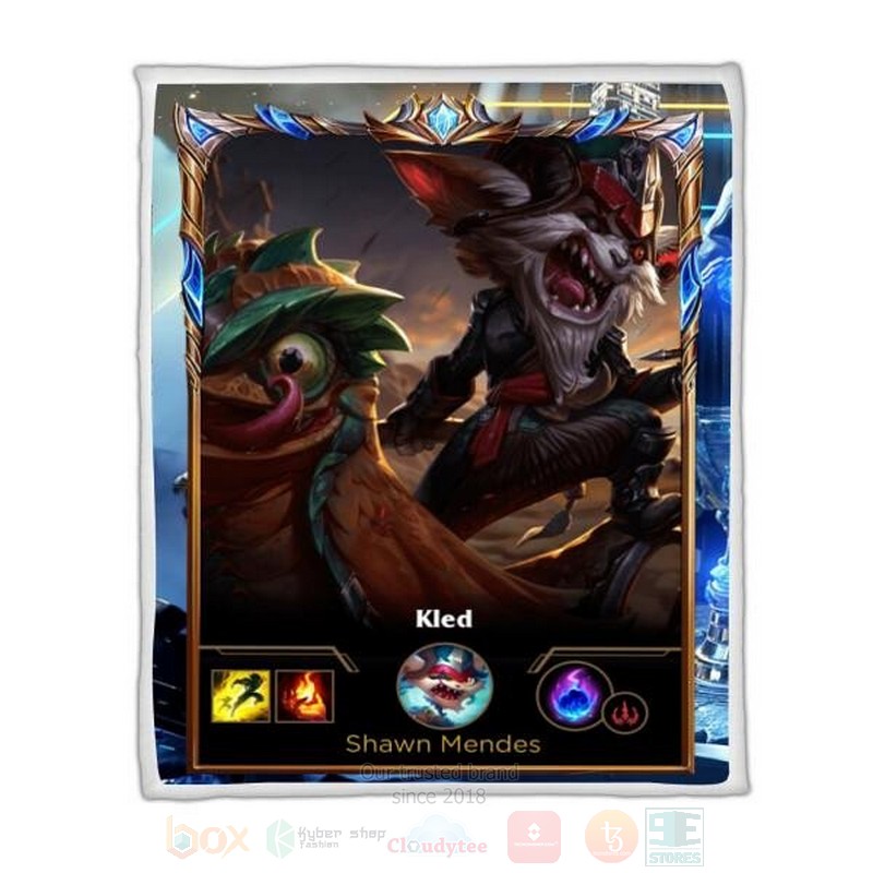 League Of Legends Kled Custom Name Sherpa Blanket League Of Legends Kled Custom Name Sherpa Blanket