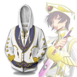 Lelouch Type Moon Hoodie Code Geass Anime Casual Cosplay Costume
