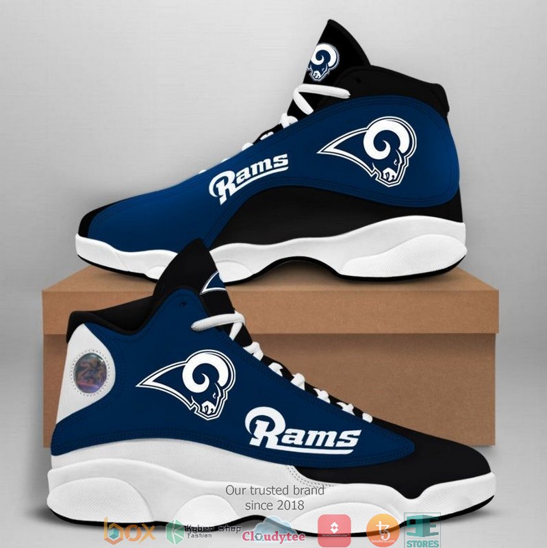 Los Angeles Rams Nfl Big Logo Football Team Sneaker Shoes Los Angeles Rams Nfl Big Logo Football Team Sneaker Shoes