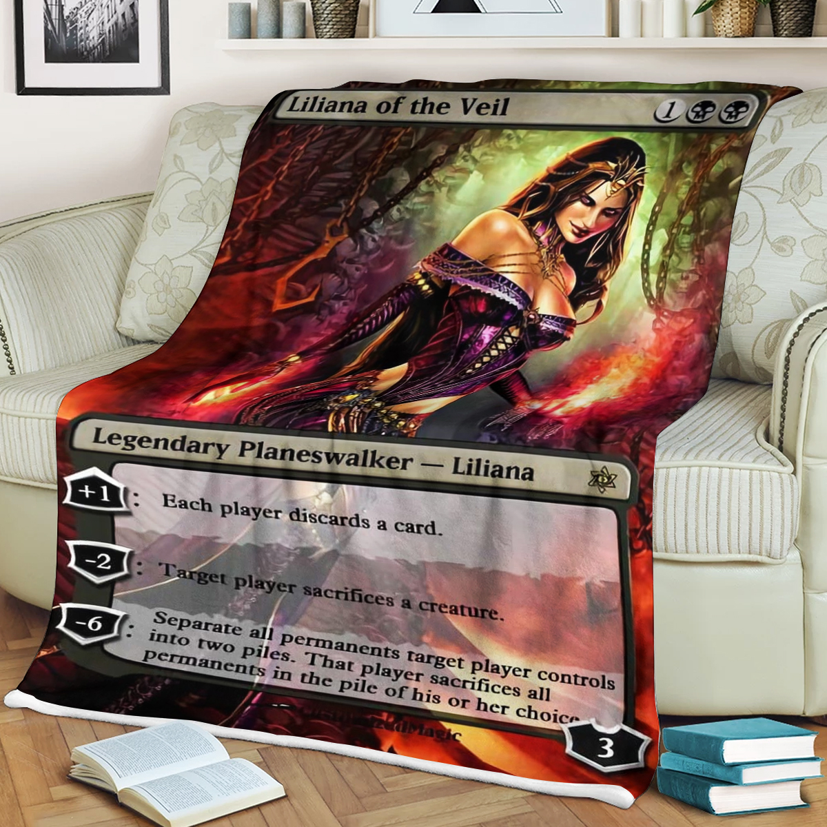 Magic The Gathering Liliana Of The Veil Blanket Magic The Gathering Liliana Of The Veil Blanket