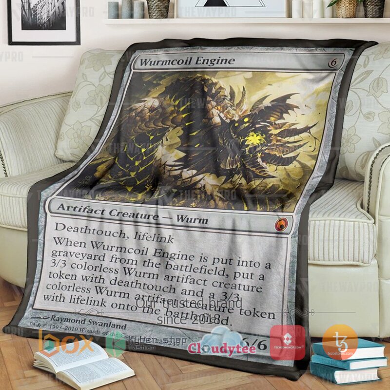Magic The Gathering Wurmcoil Engine Blanket Magic The Gathering Wurmcoil Engine Blanket
