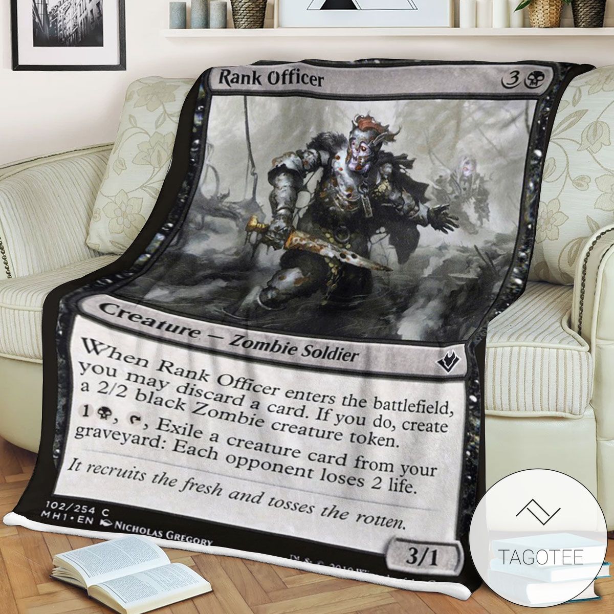 Mh1 102 Rank Officer Mtg Game Magic The Gathering Blanket Mh1 102 Rank Officer Mtg Game Magic The Gathering Blanket