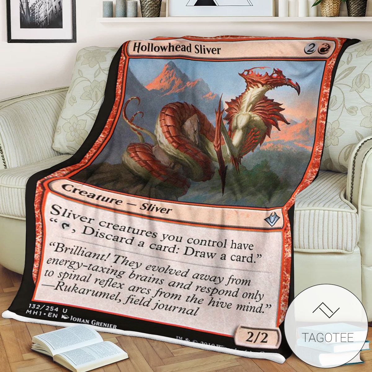 Mh1 132 Hollowhead Sliver Mtg Game Magic The Gathering Blanket Mh1 132 Hollowhead Sliver Mtg Game Magic The Gathering Blanket