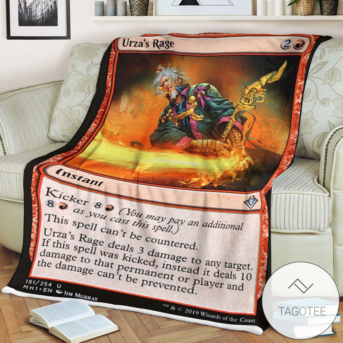 Mh1 151 Urza S Rage Mtg Game Magic The Gathering Blanket Mh1 151 Urza S Rage Mtg Game Magic The Gathering Blanket