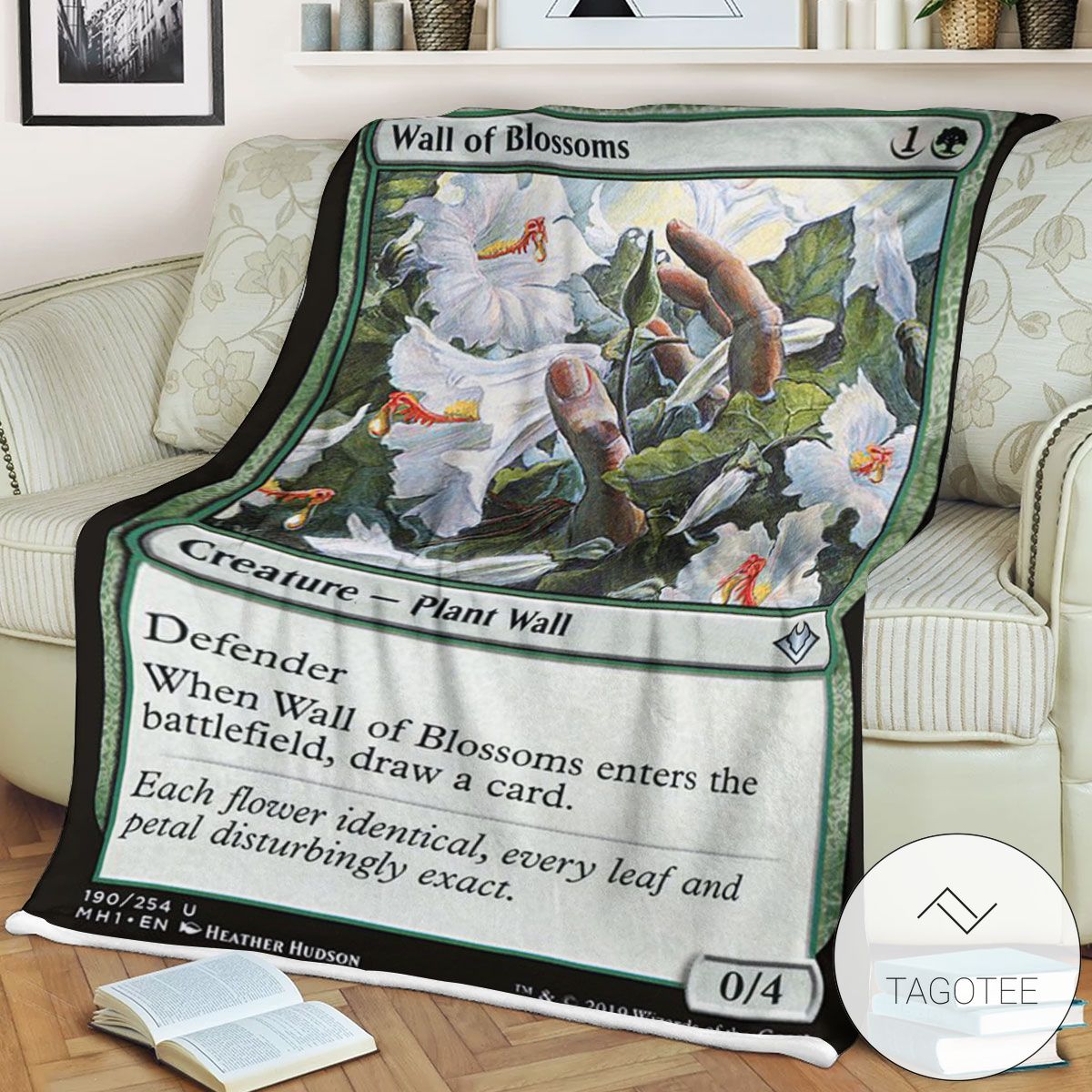 Mh1 190 Wall Of Blossoms Mtg Game Magic The Gathering Blanket Mh1 190 Wall Of Blossoms Mtg Game Magic The Gathering Blanket