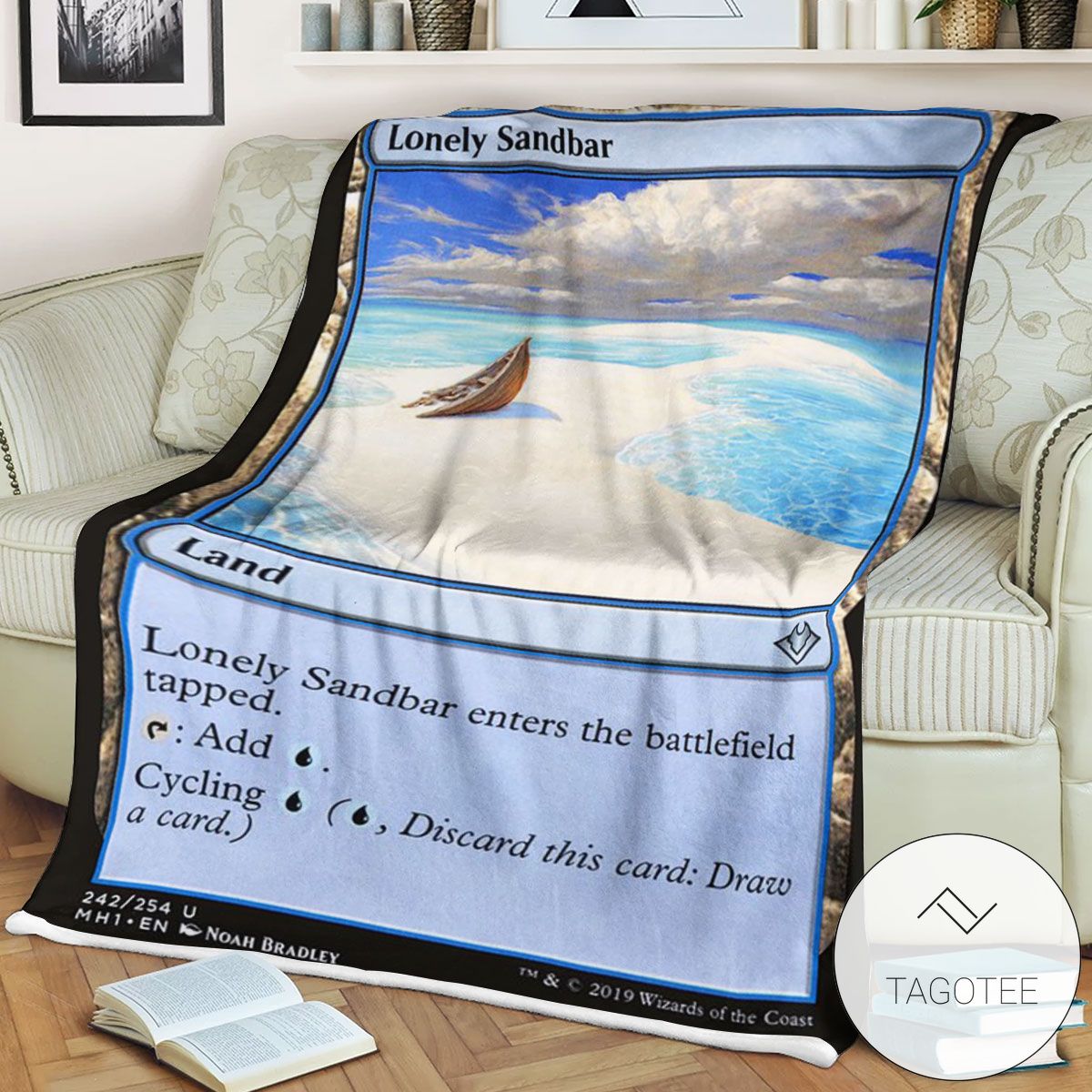 Mh1 242 Lonely Sandbar Mtg Game Magic The Gathering Blanket Mh1 242 Lonely Sandbar Mtg Game Magic The Gathering Blanket