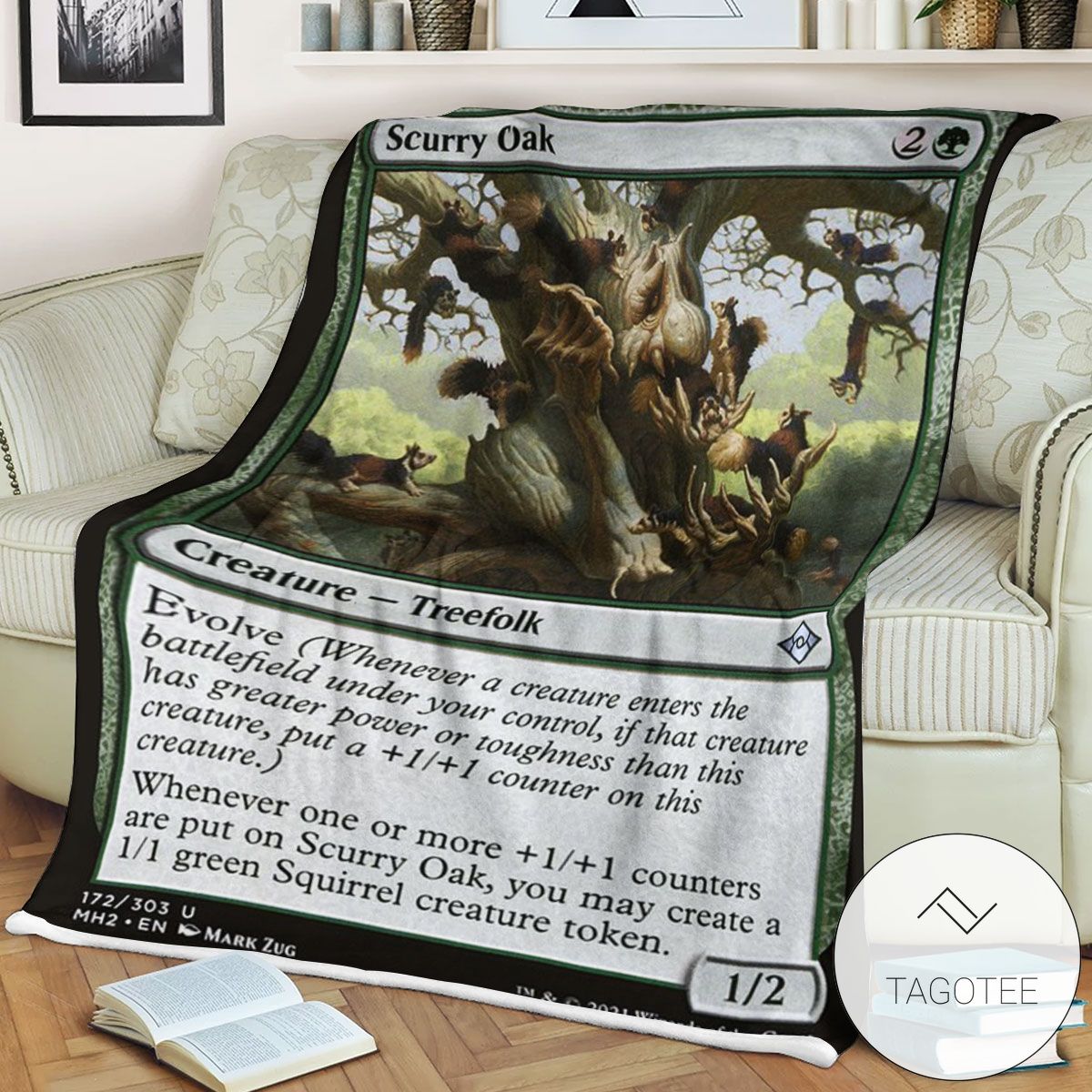 Mh2 172 Scurry Oak Mtg Game Magic The Gathering Blanket Mh2 172 Scurry Oak Mtg Game Magic The Gathering Blanket