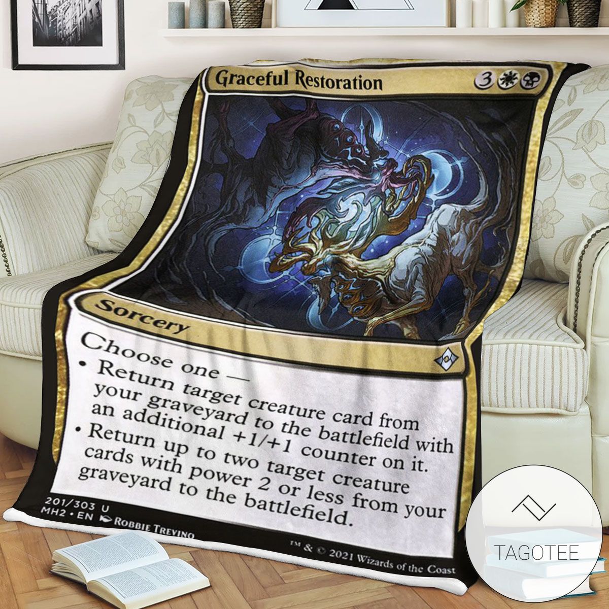 Mh2 201 Graceful Restoration Mtg Game Magic The Gathering Blanket Mh2 201 Graceful Restoration Mtg Game Magic The Gathering Blanket