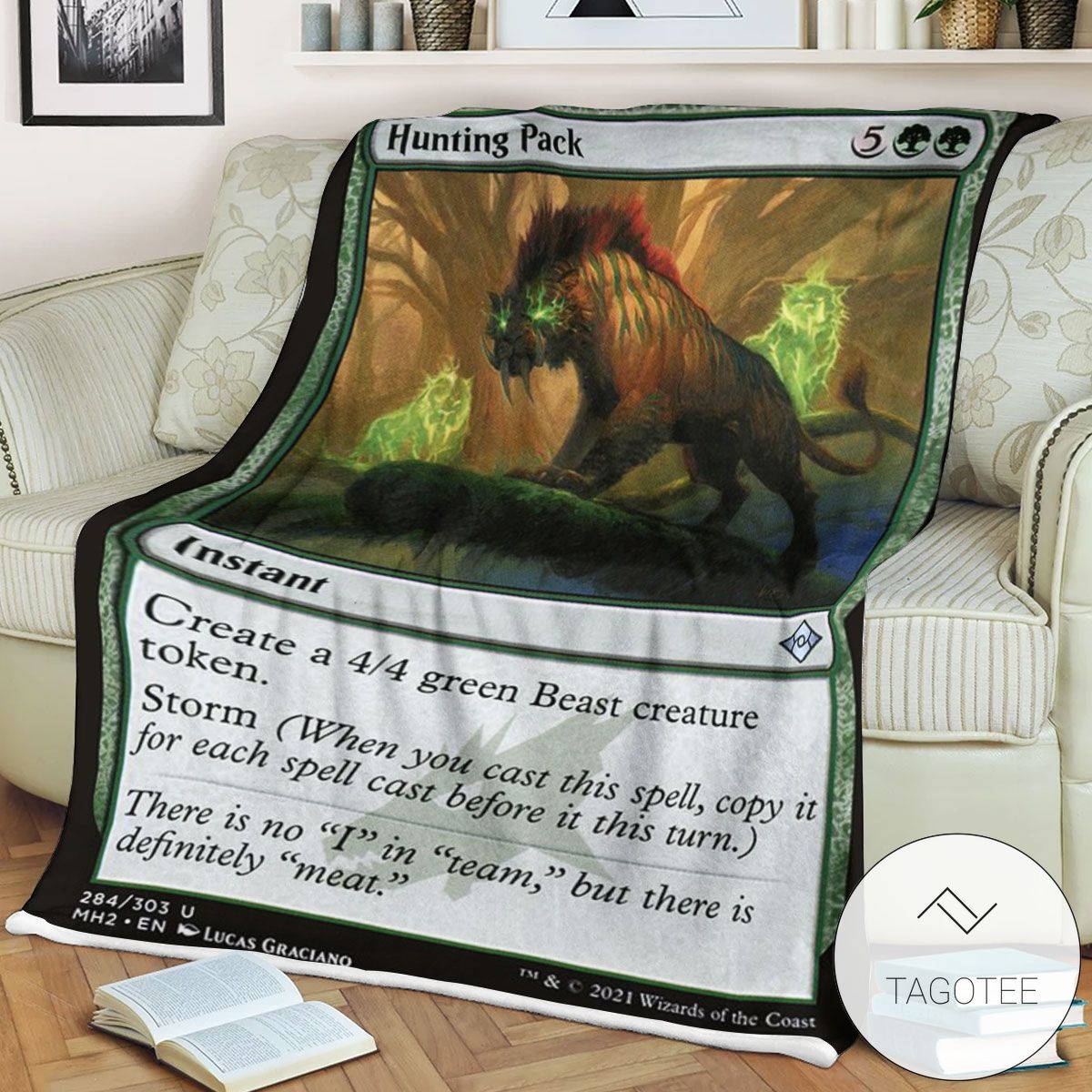 Mh2 284 Hunting Pack Mtg Game Magic The Gathering Blanket Mh2 284 Hunting Pack Mtg Game Magic The Gathering Blanket