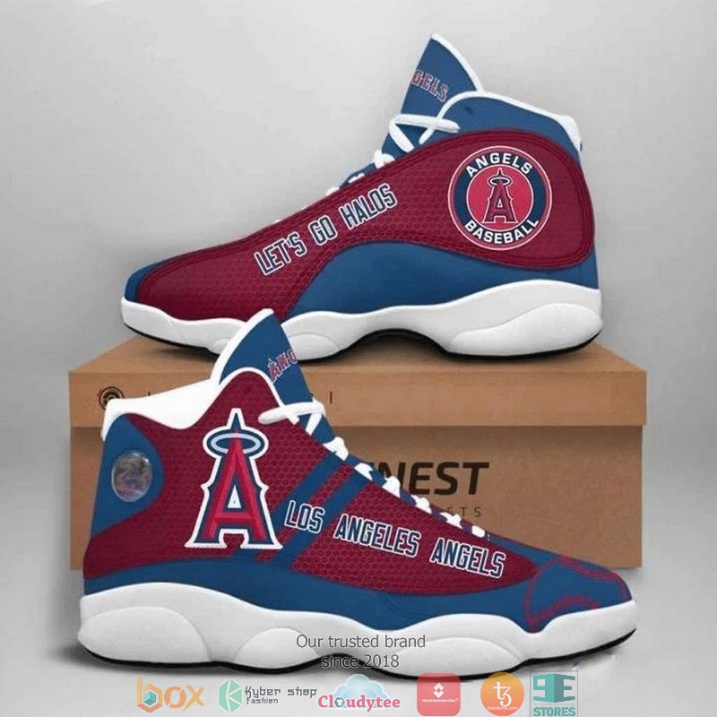 Mlb Los Angeles Angels Teams Football Big Logo Sneaker Shoes Mlb Los Angeles Angels Teams Football Big Logo Sneaker Shoes