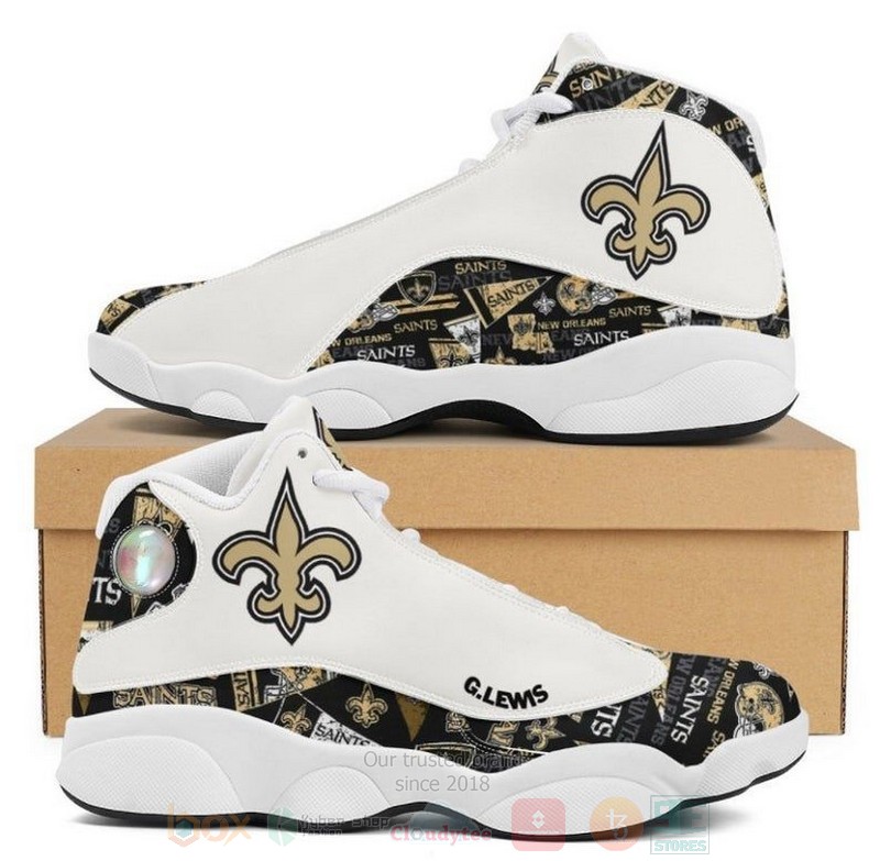 New Orleans Saints Nfl Big Logo Football Team Shoes Sneakers 2 New Orleans Saints Nfl Big Logo Football Team Shoes Sneakers 2