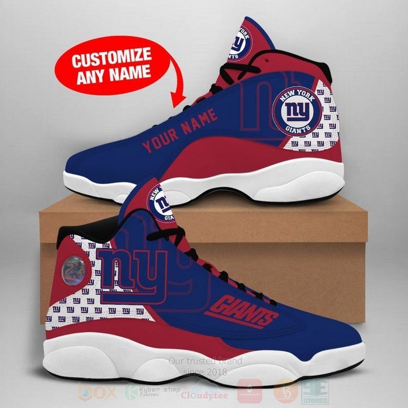 New York Giants Nfl Custom Name Shoes Sneakers New York Giants Nfl Custom Name Shoes Sneakers