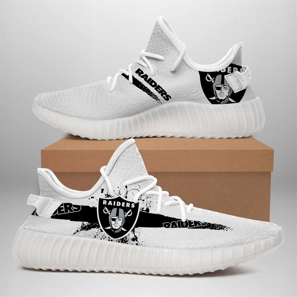 Oakland Raiders Nfl Sport Teams Runing Boost Sneakers Shoes Oakland Raiders Nfl Sport Teams Runing Boost Sneakers Shoes