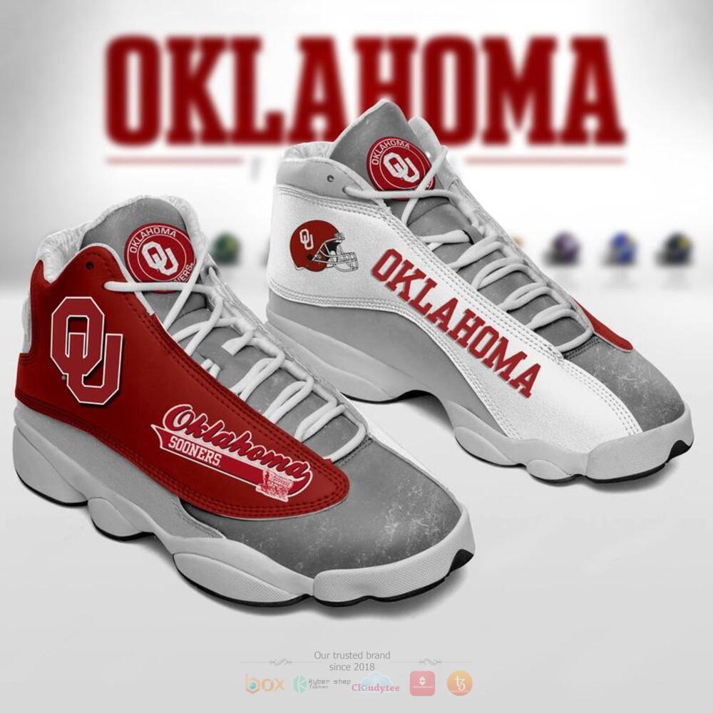 Oklahoma Sooners Grey Red Shoes Sneakers Oklahoma Sooners Grey Red Shoes Sneakers