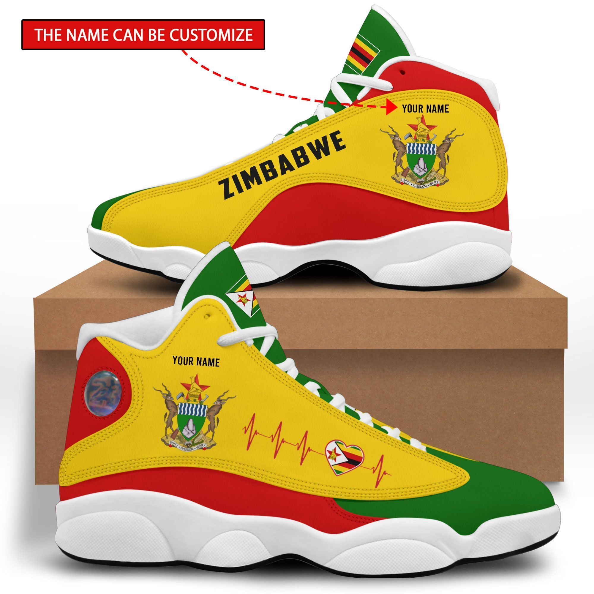 Personalized Coat Of Arms Of Zimbabwe Custom Shoes Sneakers Personalized Coat Of Arms Of Zimbabwe Custom Shoes Sneakers