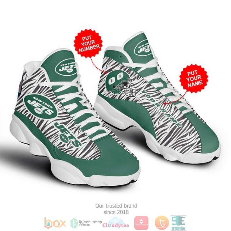 Personalized New York Jets Nfl 1 Football Sneaker Shoes Personalized New York Jets Nfl 1 Football Sneaker Shoes