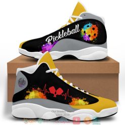 Pickleball Heartbeat Watercolor Sneaker Shoes