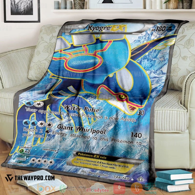 Pokemon Kyogre Ex Primal Clash Soft Blanket Pokemon Kyogre Ex Primal Clash Soft Blanket