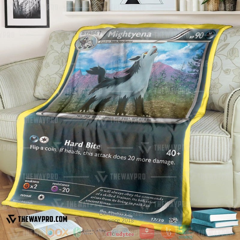 Pokemon Mightyena Kalos Starter Set Soft Blanket Pokemon Mightyena Kalos Starter Set Soft Blanket