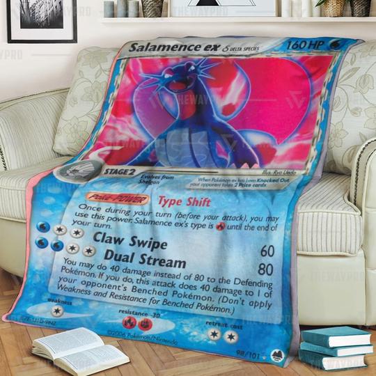 Pokemon Salamence Blanket Pokemon Salamence Blanket