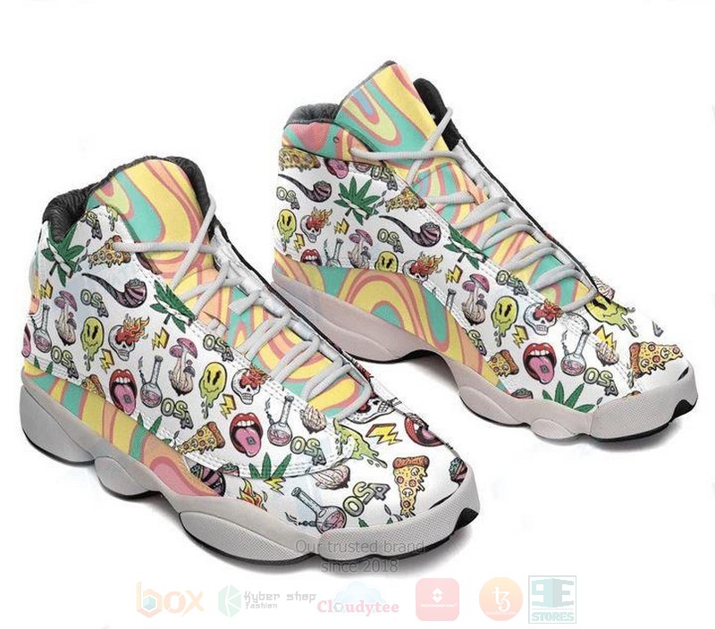 Psychedelic Drug Pattern Shoes Sneakers Psychedelic Drug Pattern Shoes Sneakers