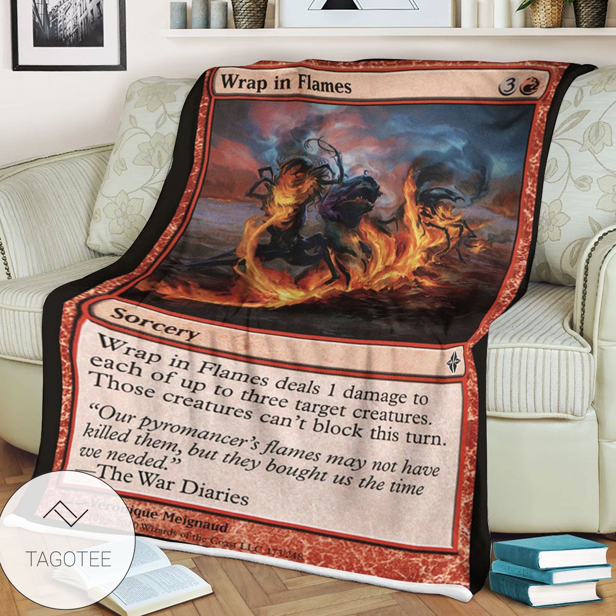 Roe 173 Wrap In Flames Game Mtg Magic The Gathering Blanket Roe 173 Wrap In Flames Game Mtg Magic The Gathering Blanket