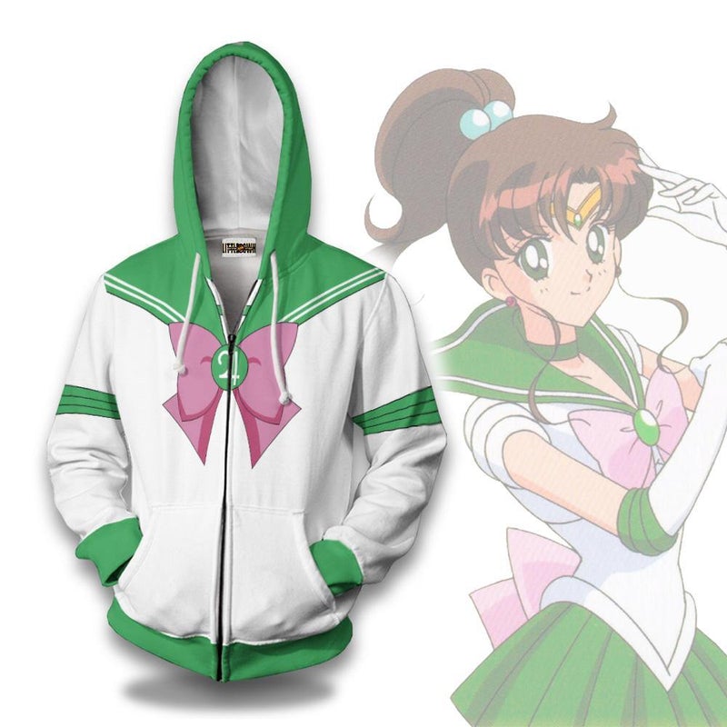 Sailor Jupiter Hoodie Sailor Moon Amine Casual 3D All Over Printed Sailor Jupiter Hoodie Sailor Moon Amine Casual 3D All Over Printed