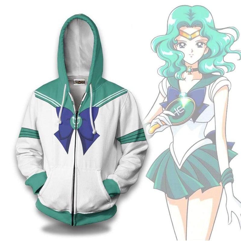 Sailor Neptune Hoodie Sailor Moon Amine Casual 3D All Over Printed Sailor Neptune Hoodie Sailor Moon Amine Casual 3D All Over Printed