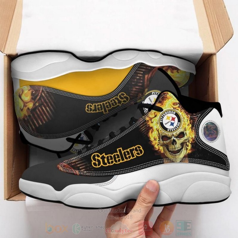Skull Pittsburgh Steelers Football Nfl Shoes Sneakers Skull Pittsburgh Steelers Football Nfl Shoes Sneakers
