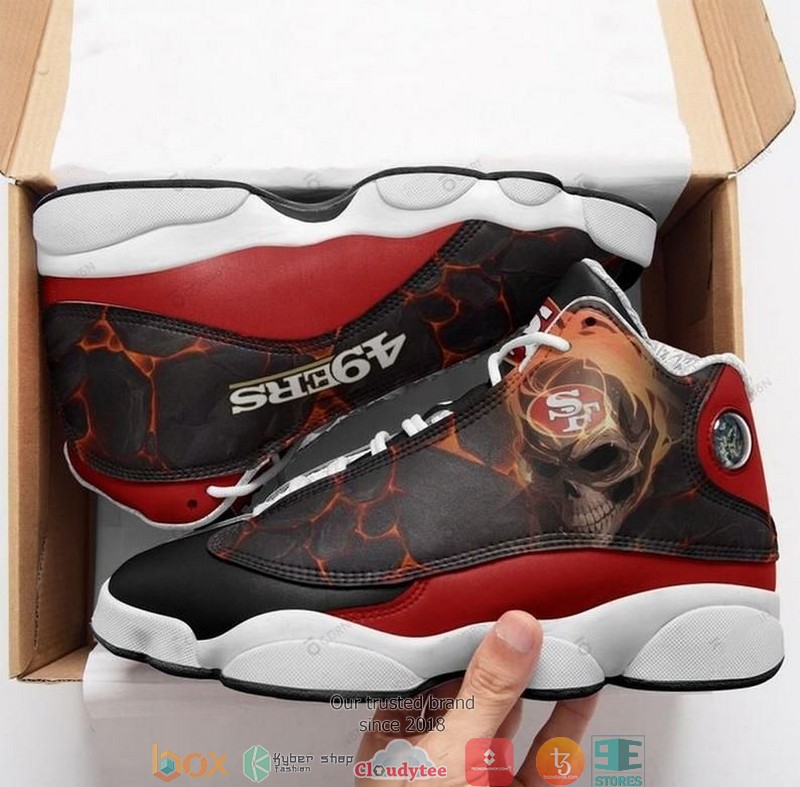 Skull San Francisco 49Ers Nfl Football Team Sneaker Shoes Skull San Francisco 49Ers Nfl Football Team Sneaker Shoes